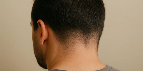 Keyoma illustration of retrograde alopecia in man