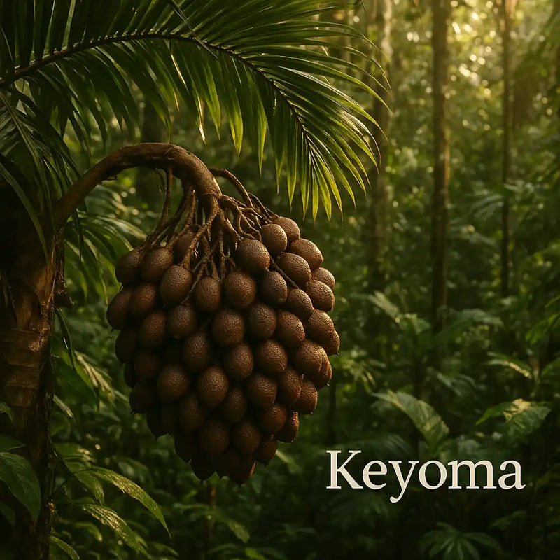 Realistic banner image of the batana plant with Keyoma featured