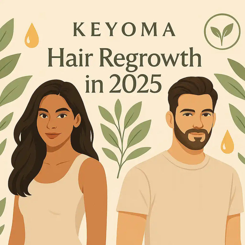 Hair regrowth article banner for Keyoma in 2025