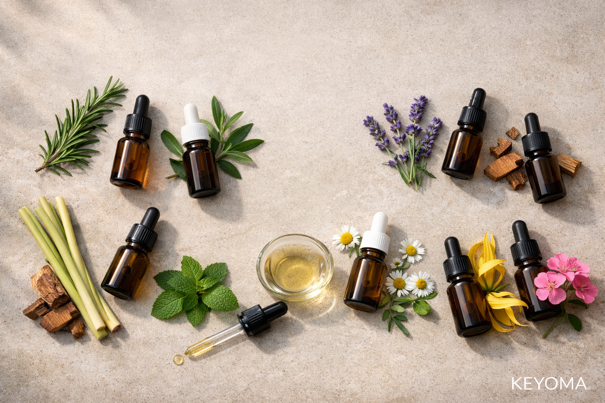 Best essential oils for hair growth by Keyoma