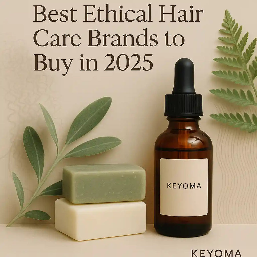 Keyoma banner for best ethical hair care brands to buy in 2025